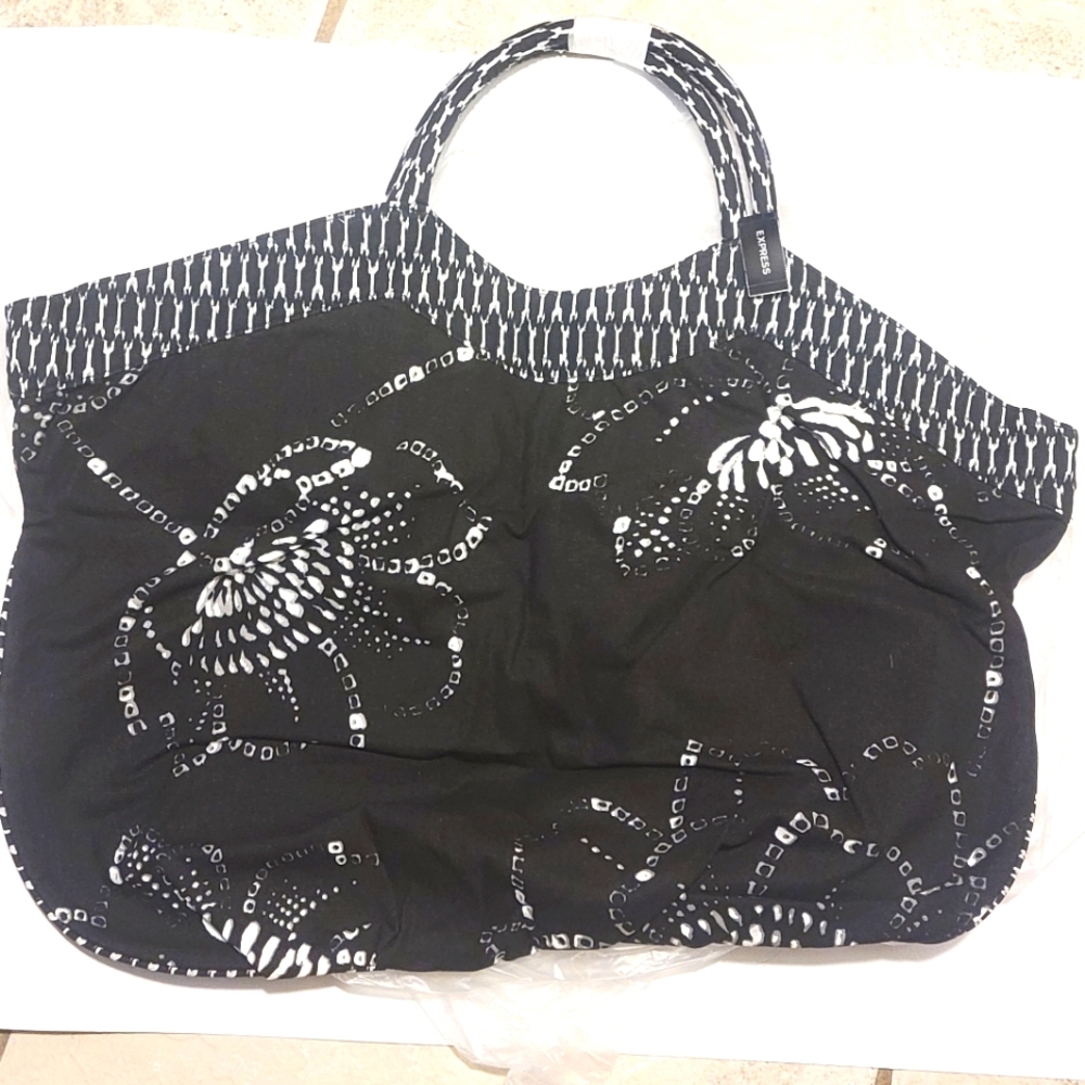 EXPRESS COTTON TOTE BAG NWT